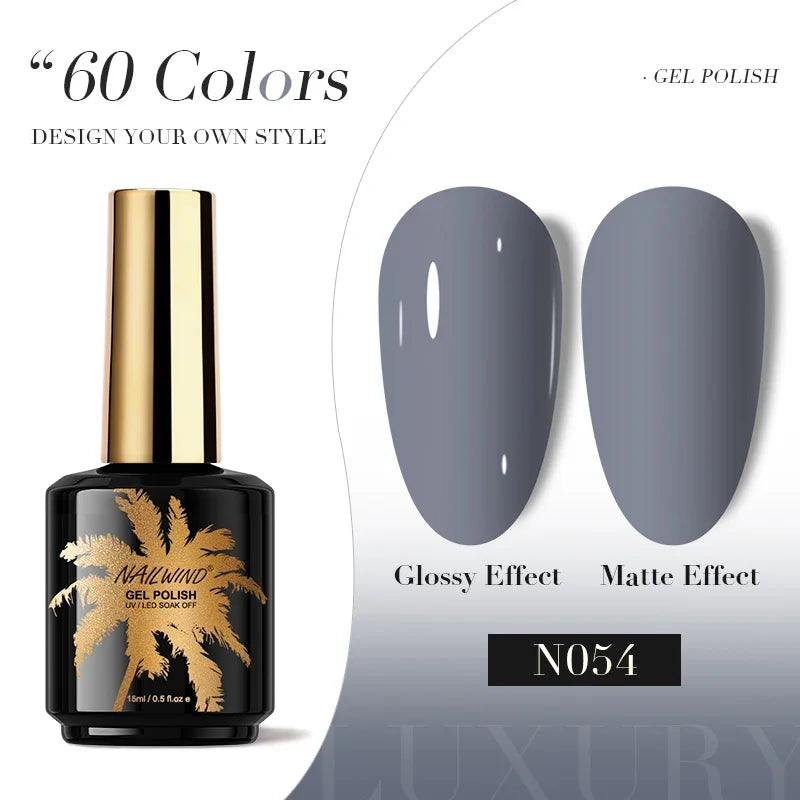ROSALIND Gel Nail Polish 8ml - Semi-Permanent UV Gel, Solid Color, Salon Quality