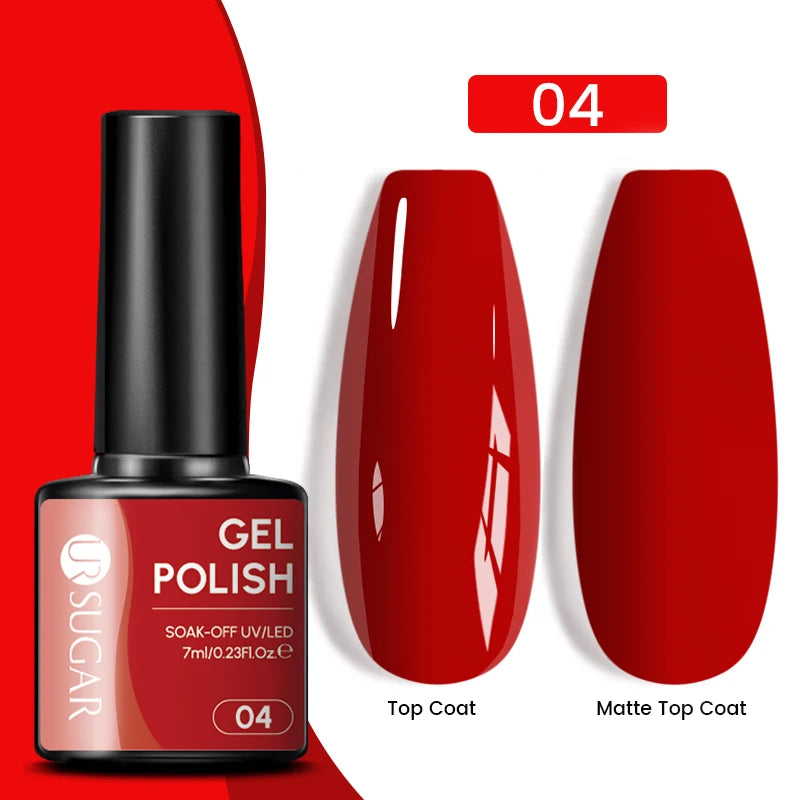 Glitter Gel Nail Polish – Semi-Permanent UV LED Gel with Sparkling Shimmer Finish