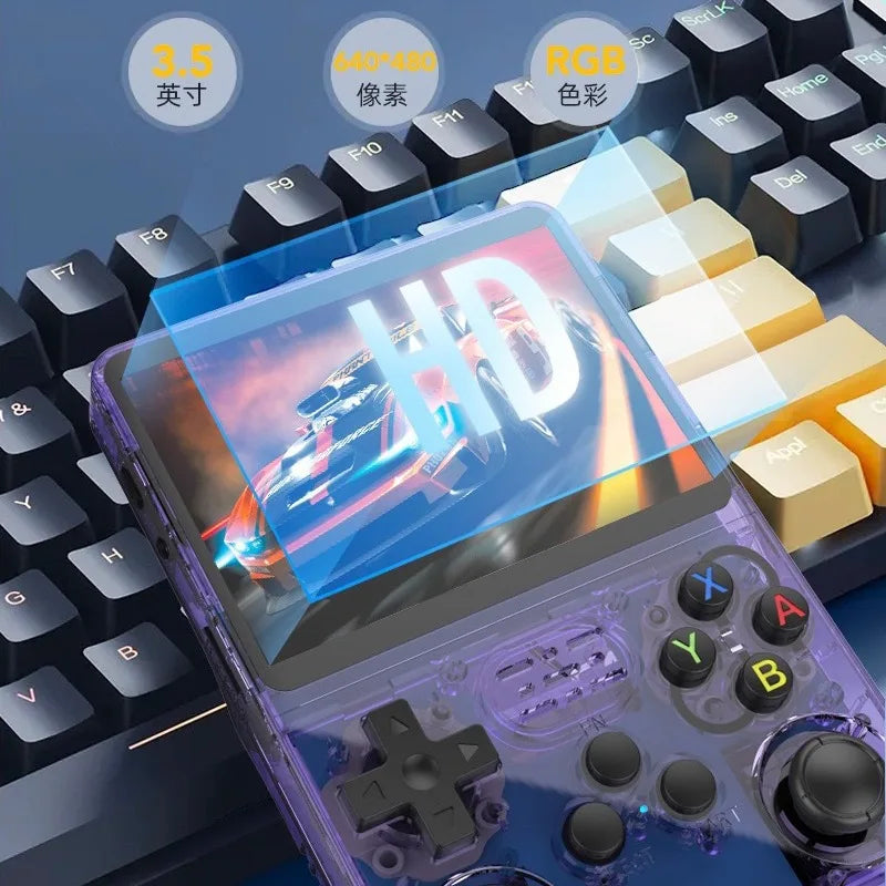 R36S Retro Handheld Game Console - 3.5" Linux System with 128GB Memory