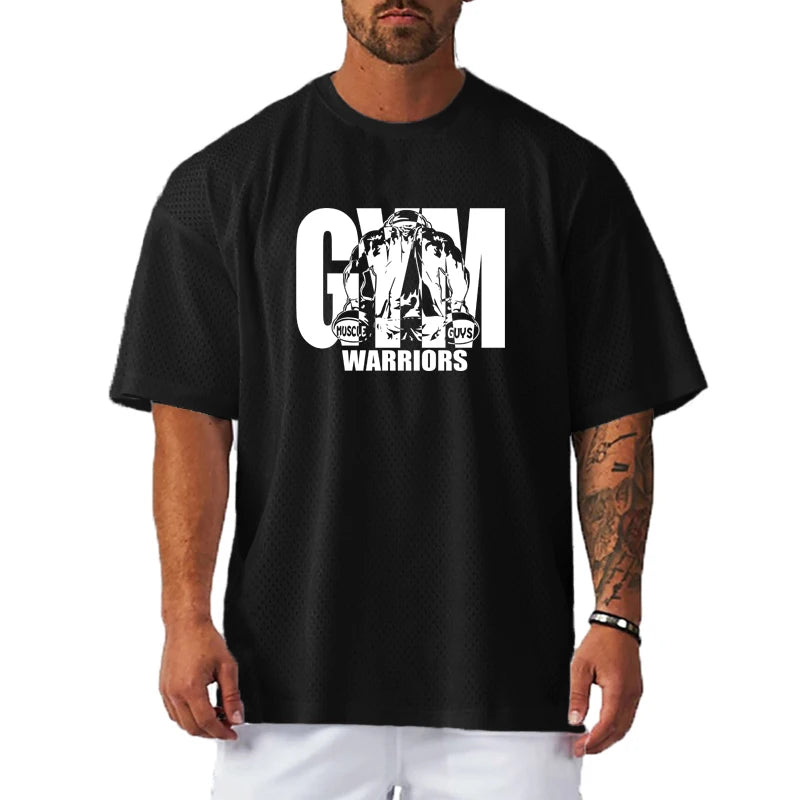 Oversized Men’s Sports T-Shirt Gym Fitness Tee