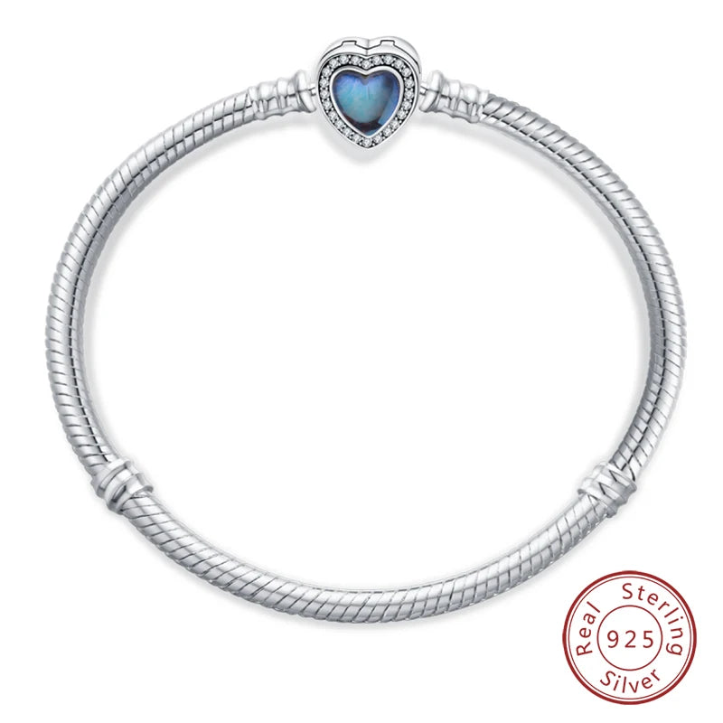 Silver Star Moon Clover Bracelet – DIY Charm Birthday Jewelry