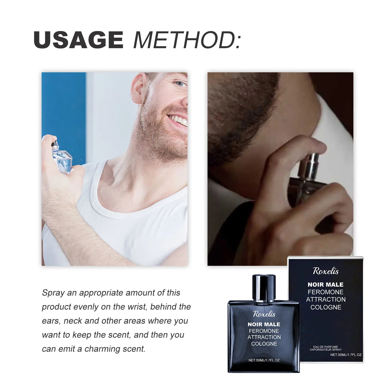 Cedar Wood Pheromone Cologne for Men - Long-Lasting Aromatic Spray for Dates & Confidence (100ml)
