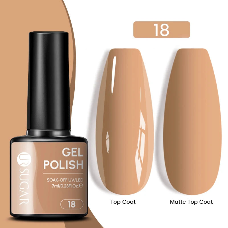 Glitter Gel Nail Polish – Semi-Permanent UV LED Gel with Sparkling Shimmer Finish