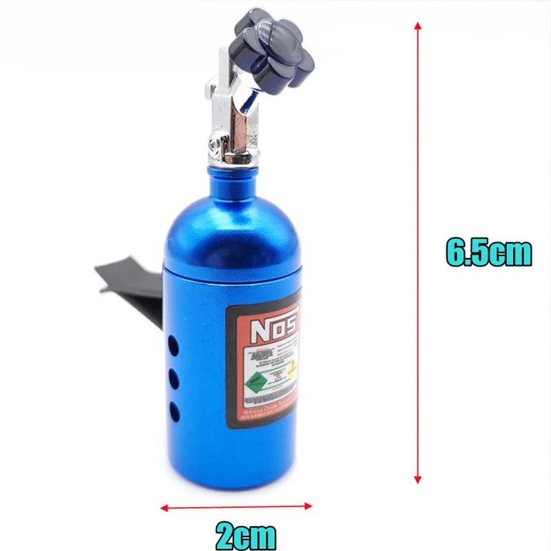 NOS Nitrogen Bottle Car Air Freshener - Lemon Scent Vent Clip Aromatherapy Auto Perfume