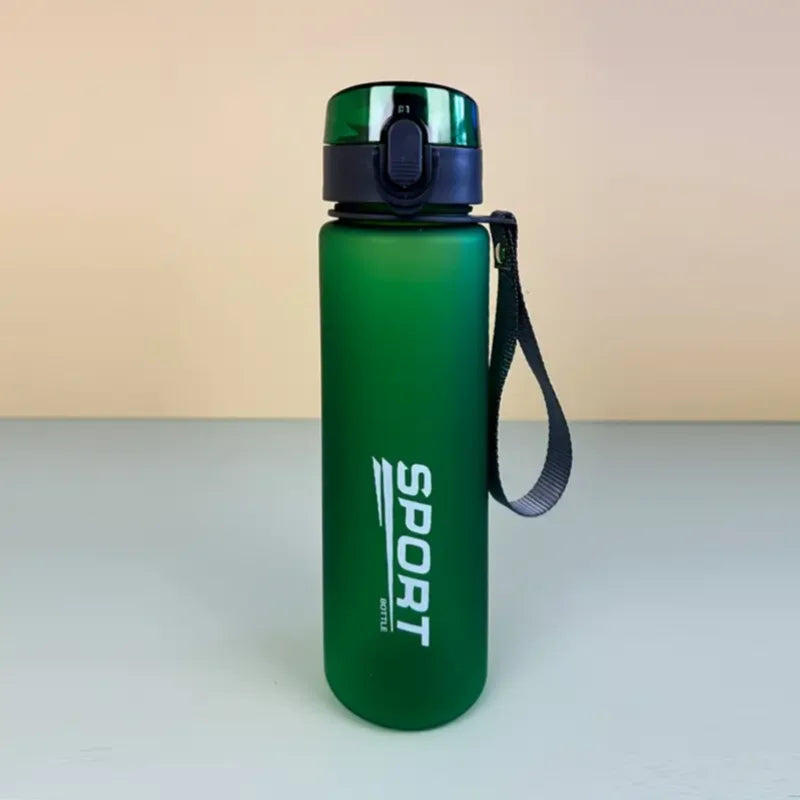 Leak-Proof Sports Water Bottle - BPA-Free 400ml/560ml Portable Bottle for Hiking & Travel