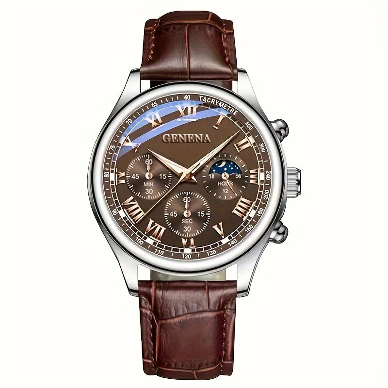 Men's Business Quartz Watch - Luxury Waterproof Luminous Wristwatch