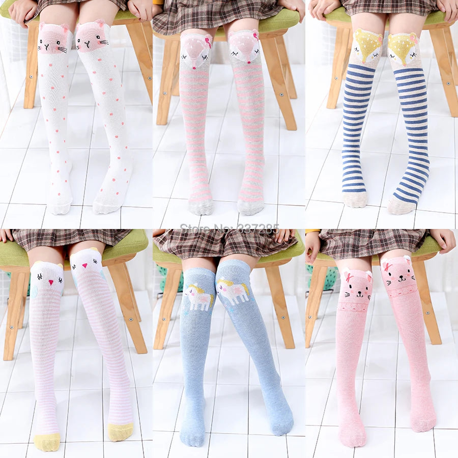 Cute Cartoon Kids Socks Animal Pattern Crew
