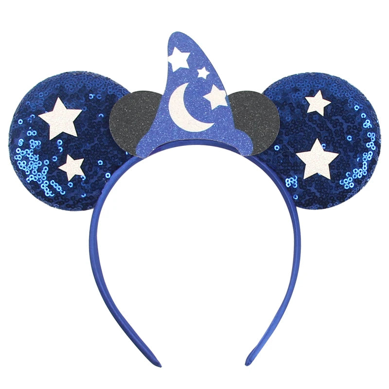 Disney Colorful Sequins Bow Headband – Rainbow Hair Accessory for Girls & Disney Fans