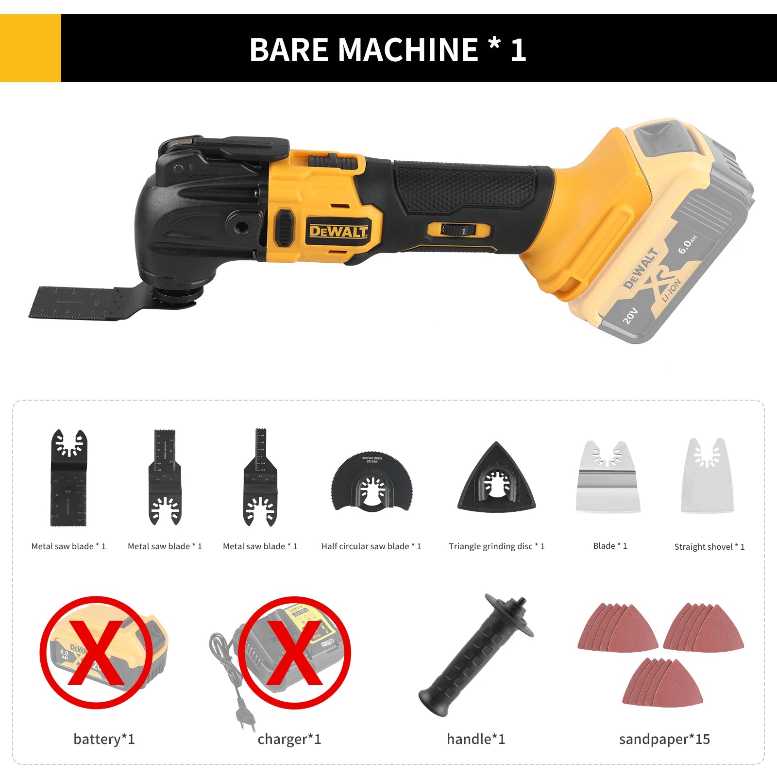 ⚡ MEGA SALE! DeWalt 20V MAX Brushless Oscillating Multi-Tool + 5 Accessories - Professional Cordless Cutting Kit