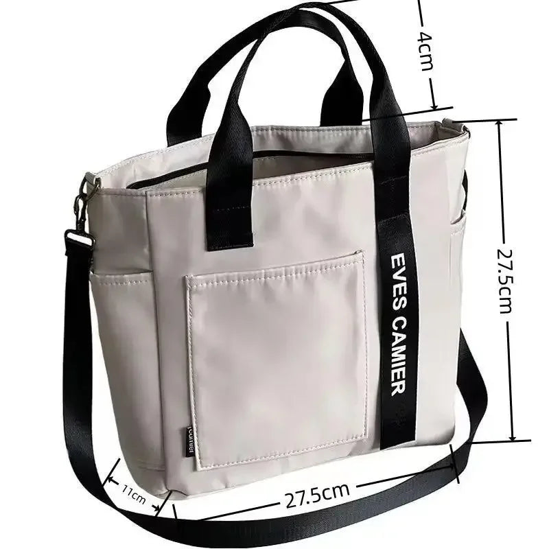 Casual Tote Bag – Large Capacity Waterproof Canvas Messenger Bag
