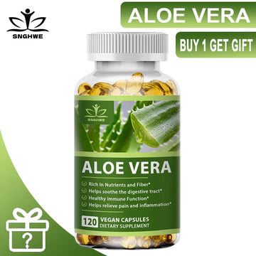 Organic Aloe Vera Weight Loss Capsules - Fast Fat Burning & Detox for Beauty & Health