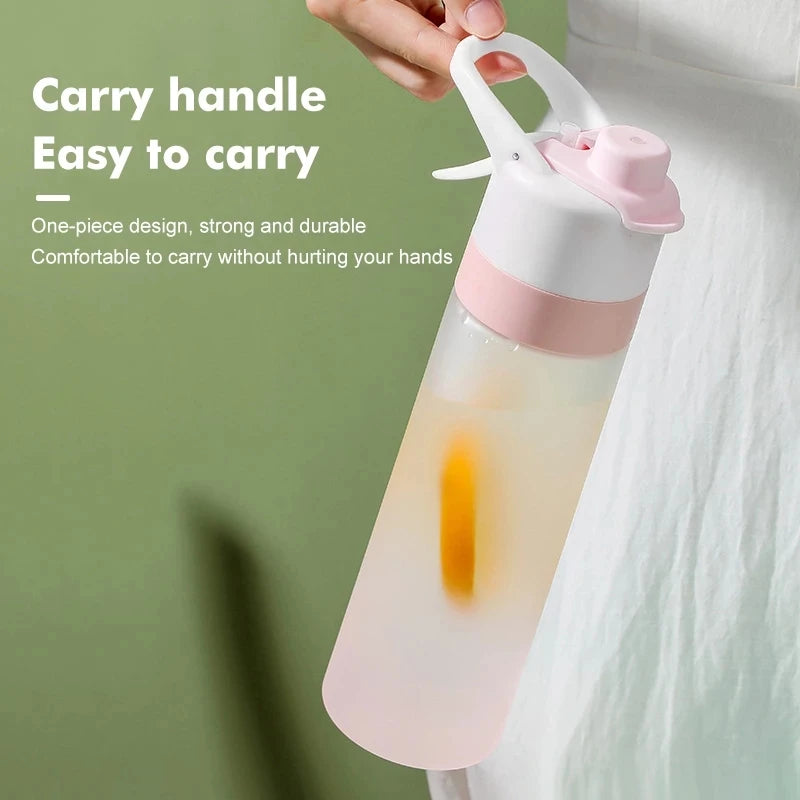 700ml Sports Water Bottle with Spray Mist - BPA Free Fitness Bottle for Gym & Outdoor