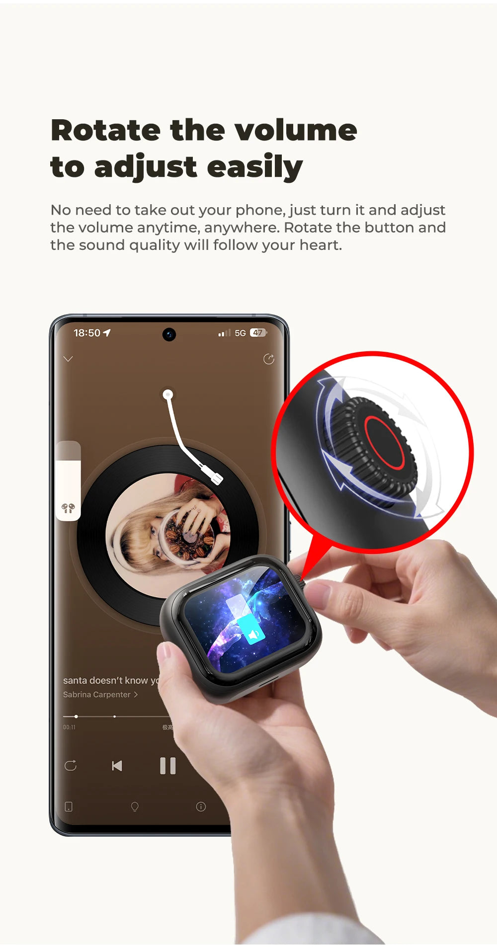 HTC Bluetooth Earphones with AI Translator & HD Subtitles - TWS Sports Wireless