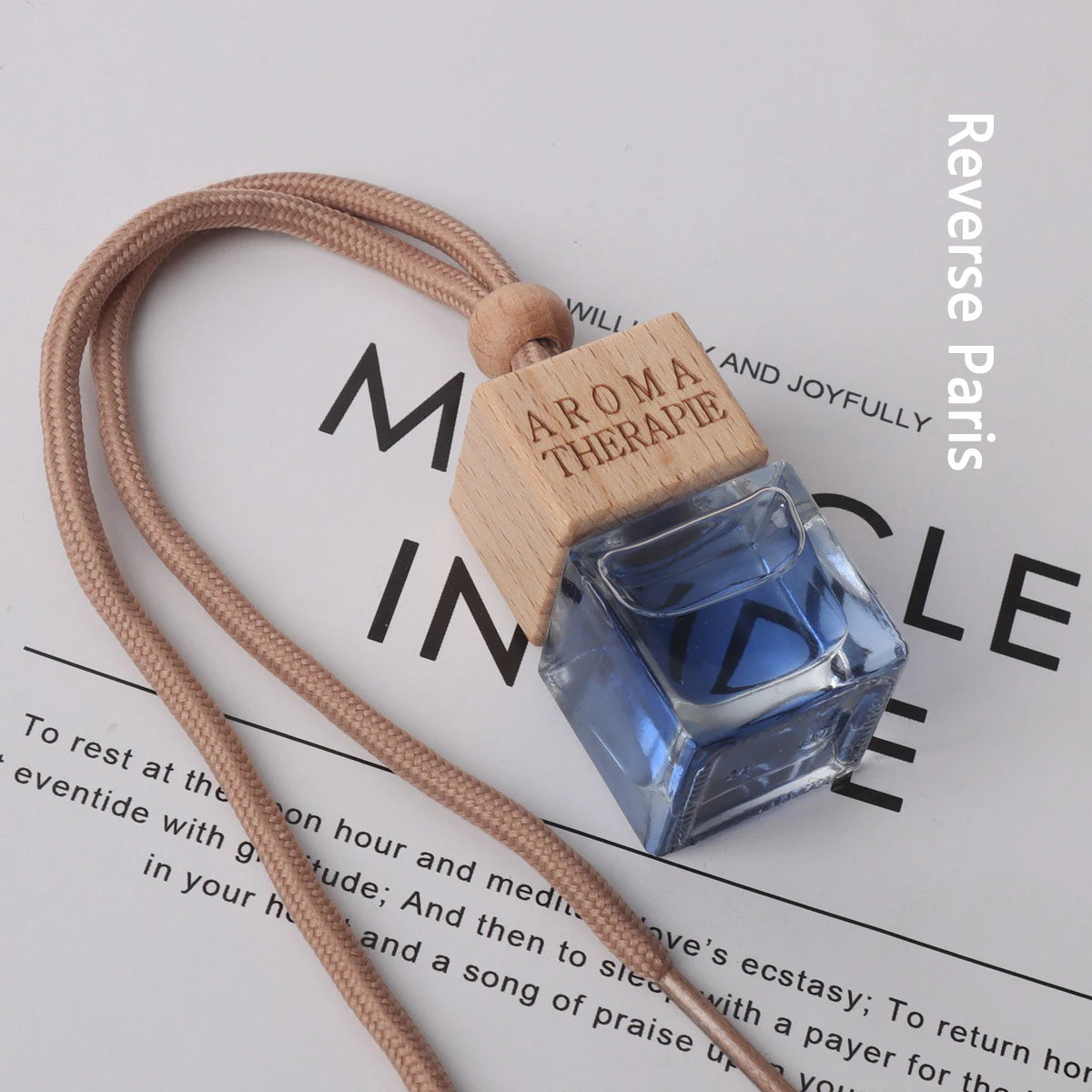 Car Mirror Pendant Air Freshener - Long-Lasting Fragrance Decoration to Eliminate Smoke Odor