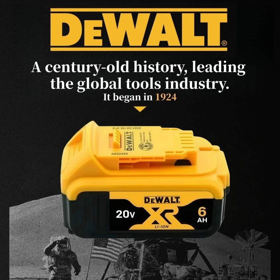 🔋 FLASH SALE! 100% Original DeWalt 20V 6.0Ah Battery 4-Pack - High Performance Lithium-Ion Power