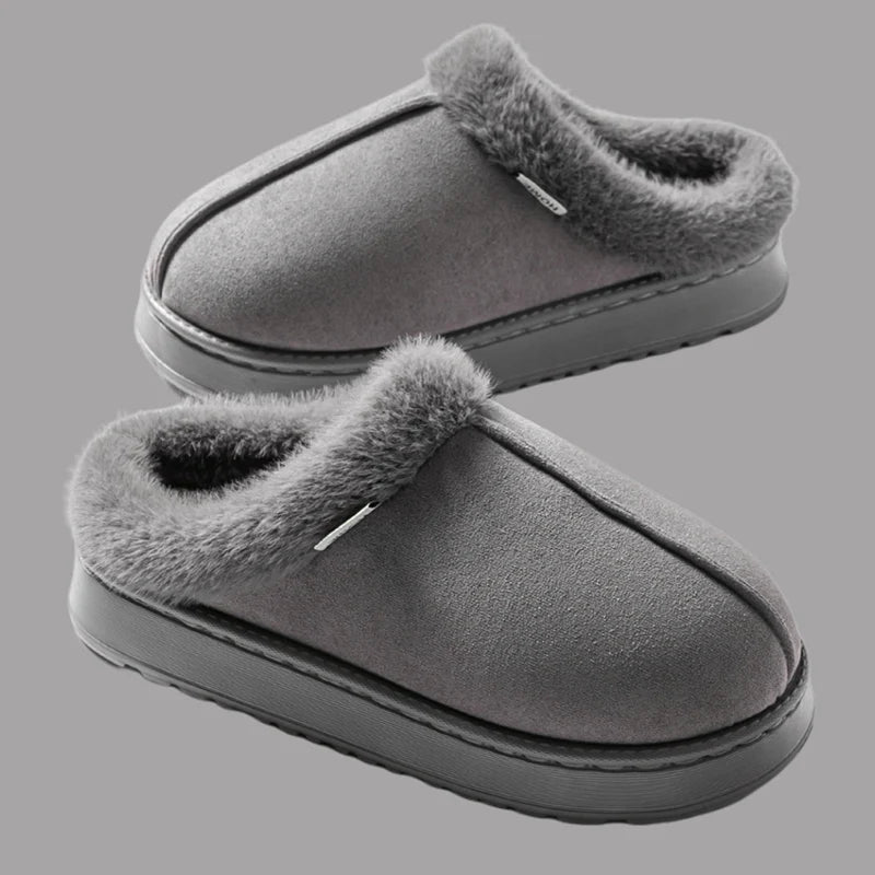Women's Winter Slippers - Non-Slip Plush Fleece Lined Indoor House Shoes with Soft Sole