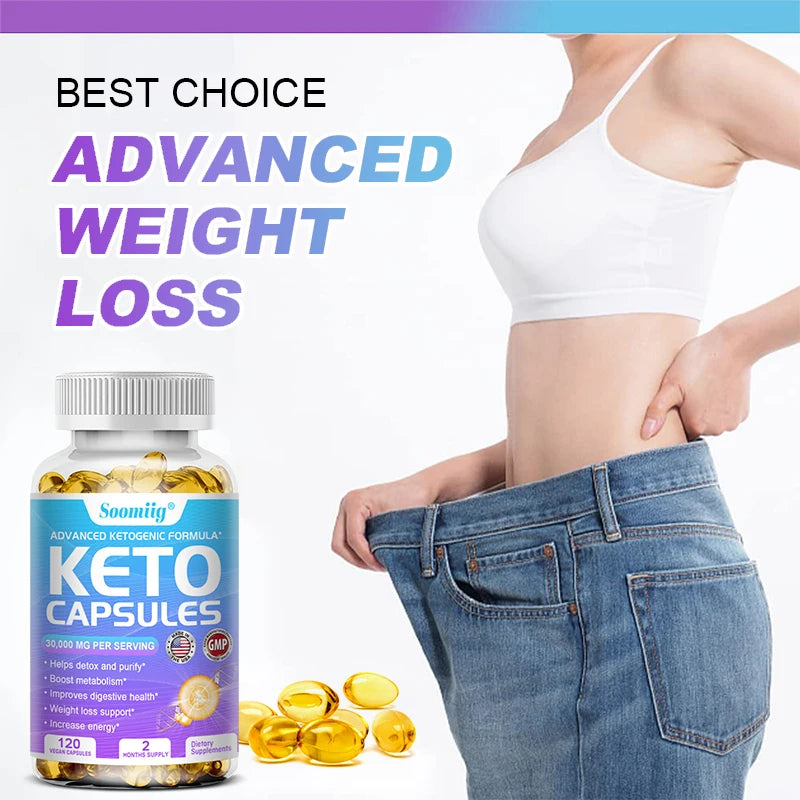 Apple Cider Vinegar Keto Capsules - Fat Burning, Detox & Metabolism Booster