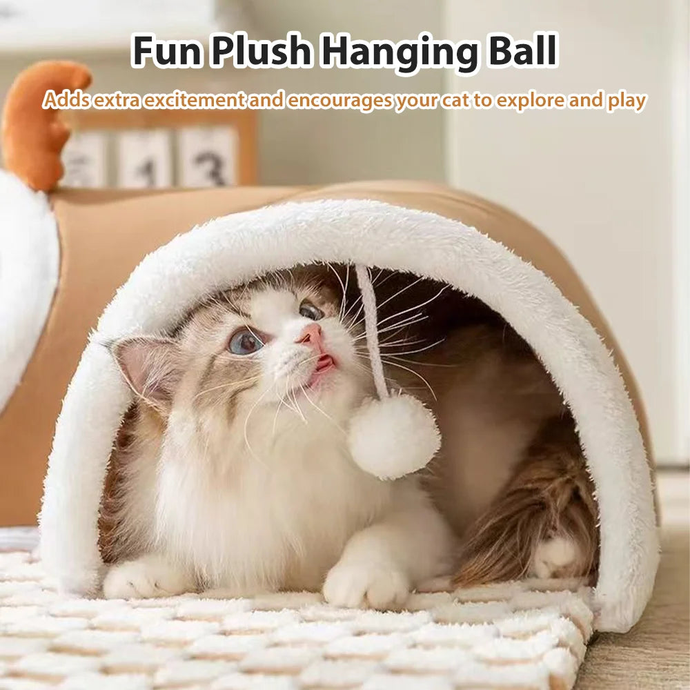 Cat Bed Tunnel – Spacious Collapsible Play Tube with Durable Design