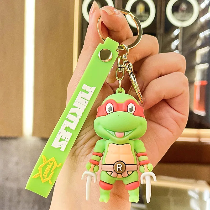 Teenage Mutant Ninja Turtles Keychain - TMNT Character Pendant for Bags & Keys