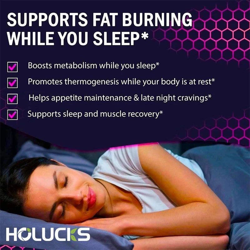 Night Time Fat Burner - Advanced Sleep & Weight Loss Capsules with White Kidney Bean & Garcinia Cambogia