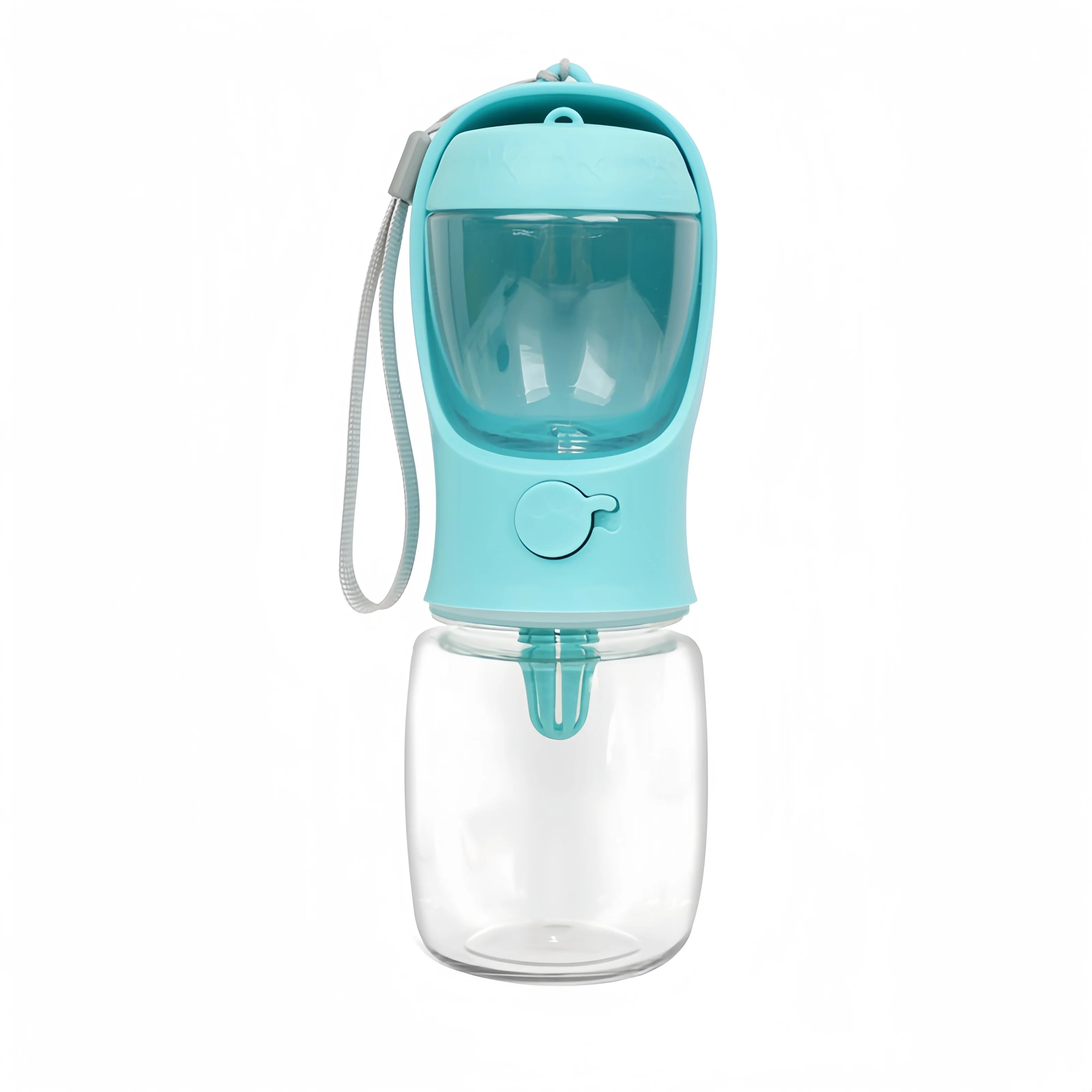 2-in-1 Portable Dog Water Bottle & Food Container - 550ml Travel Pet Feeder Bowl