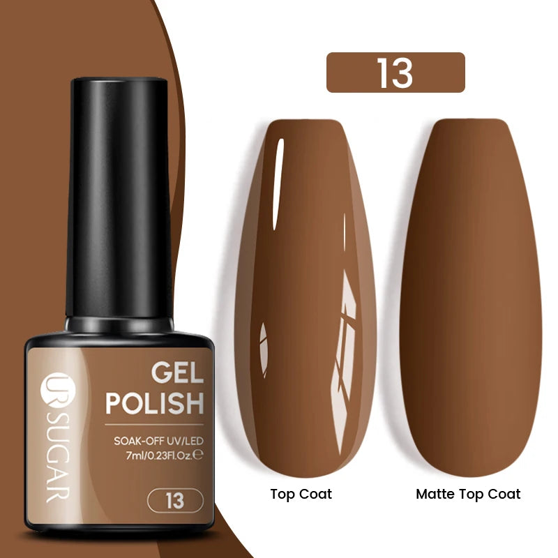 Glitter Gel Nail Polish – Semi-Permanent UV LED Gel with Sparkling Shimmer Finish
