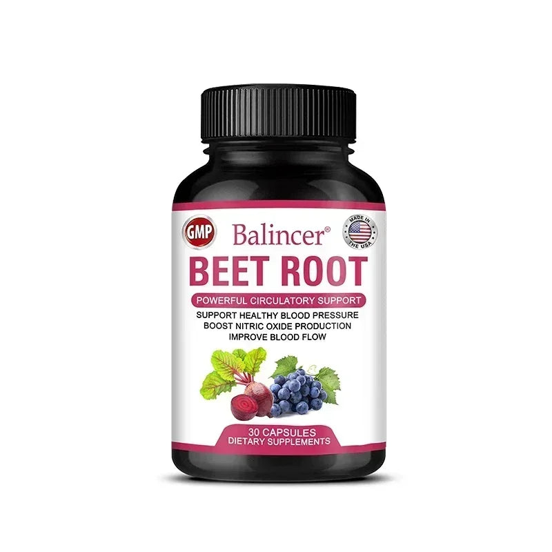 Beetroot Capsules – Organic Powder for Blood Circulation & Pressure