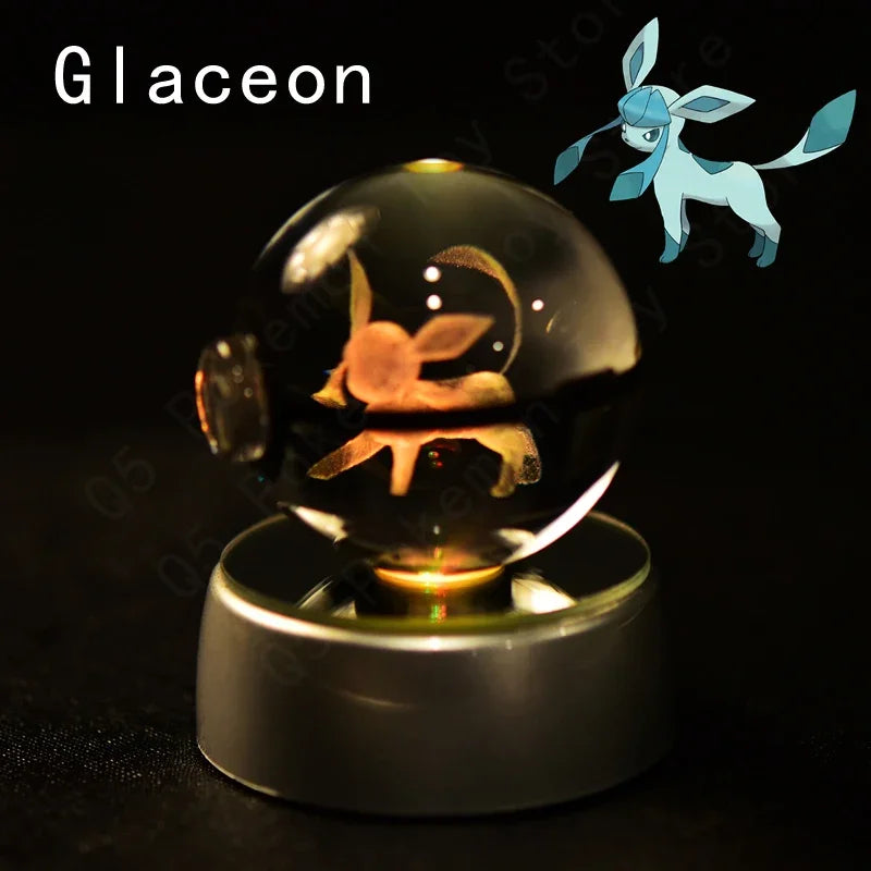 Pokemon Crystal Ball LED Night Light – Anime Lamp