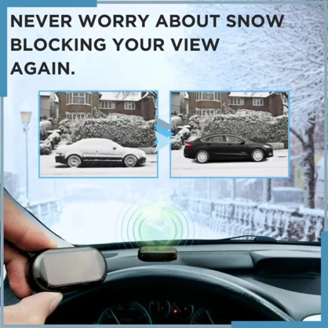 Car Windshield Snow Cover - Magnetic Anti-Ice Winter Frost Protection Shield