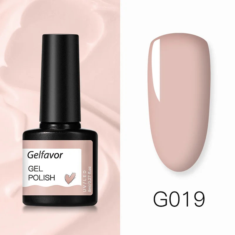 ROSALIND Gel Nail Polish 8ml - Semi-Permanent UV Gel, Solid Color, Salon Quality