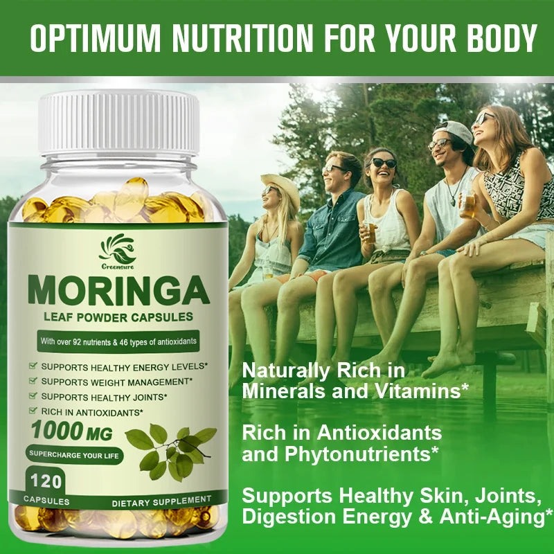 Moringa Extract Capsules - Superfood for Weight Loss, Metabolism & Wellness Support