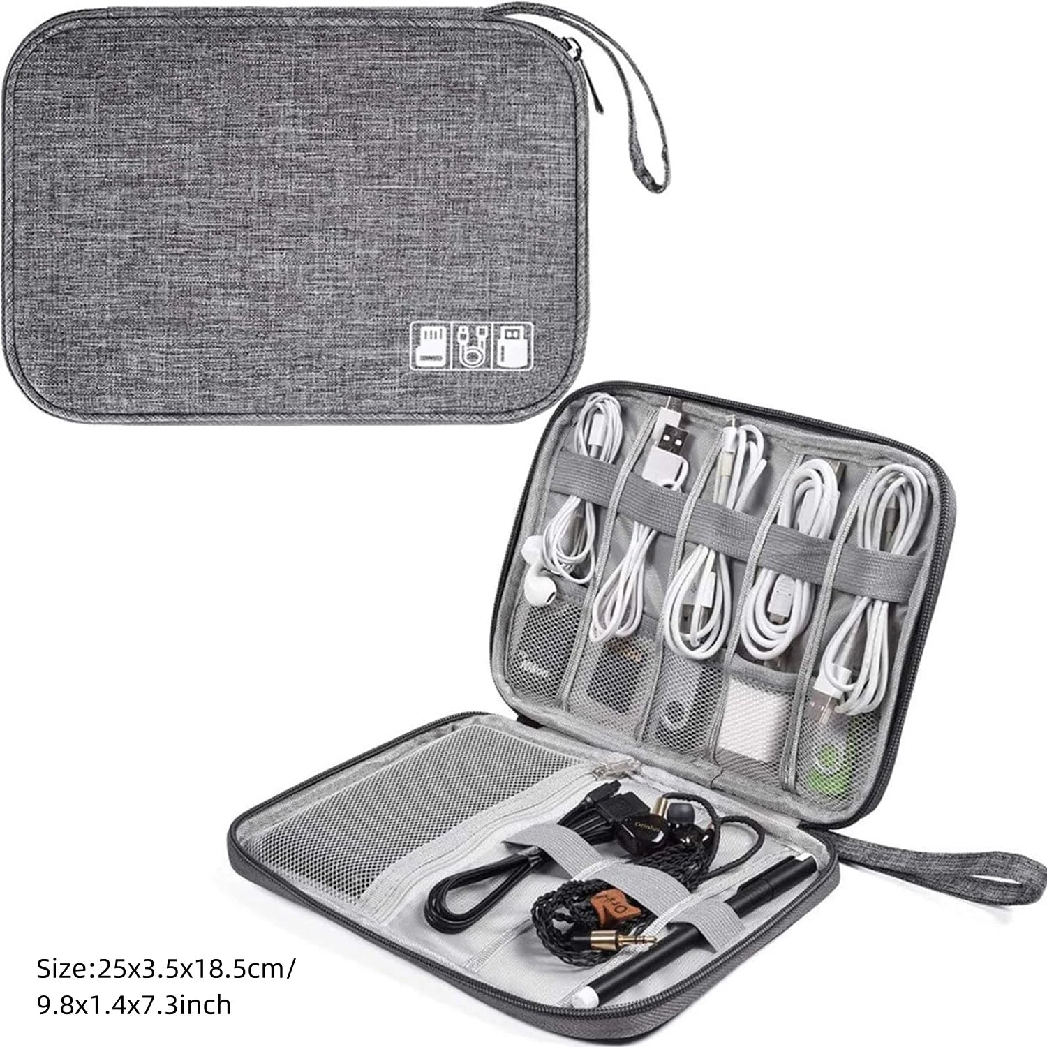 Waterproof Cable Storage Bag – Digital Electronics Organizer