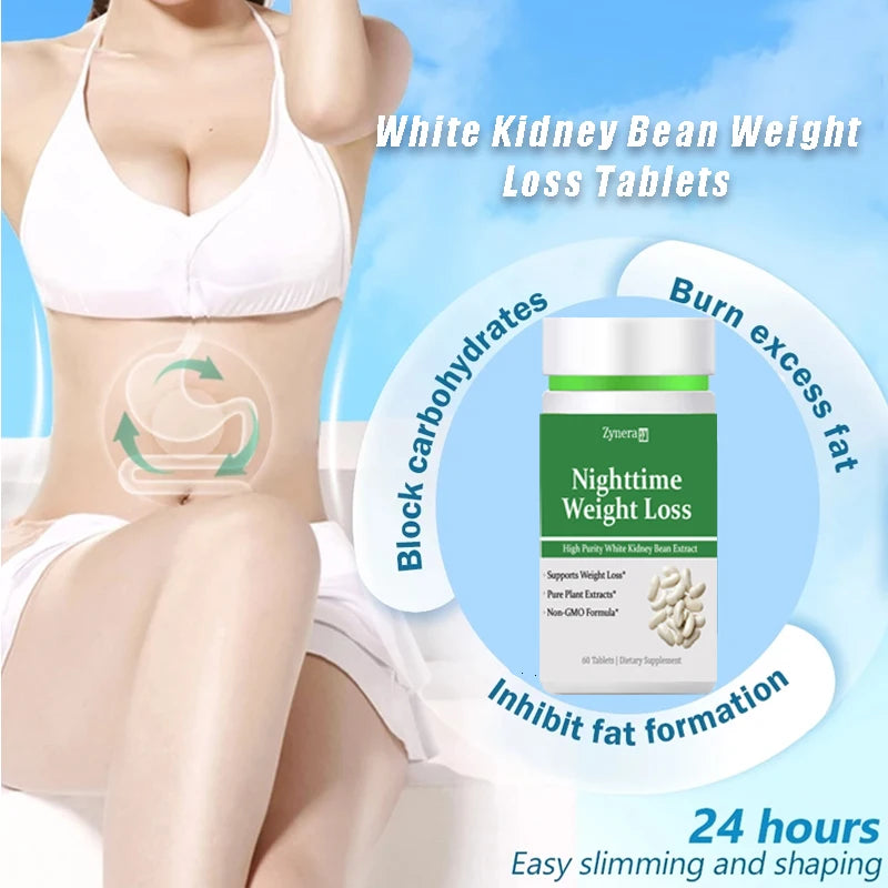 White Kidney Bean Extract - Natural Carb Blocker & Fat Burner for Weight Loss