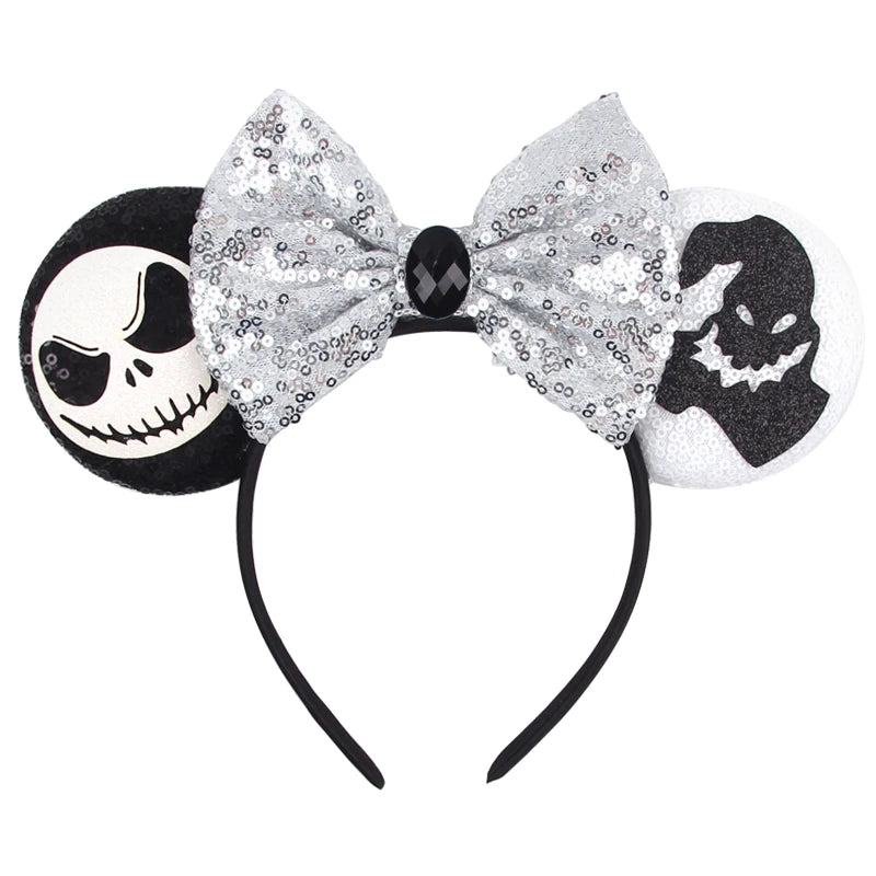 Disney Colorful Sequins Bow Headband – Rainbow Hair Accessory for Girls & Disney Fans