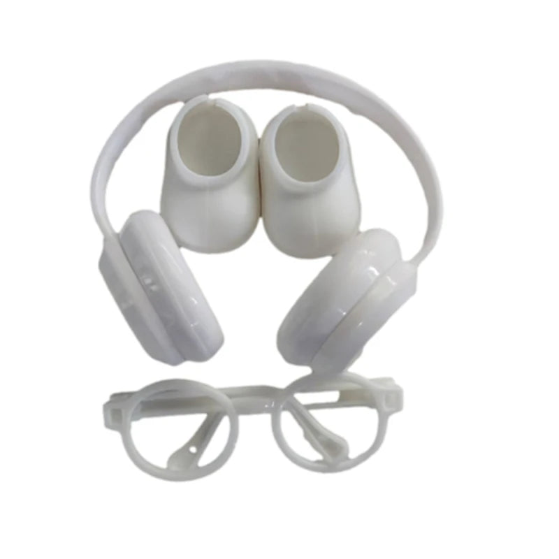 Labubu DIY Accessories Set - Shoes, Glasses & Headphones for V1/V2 Plush Dolls
