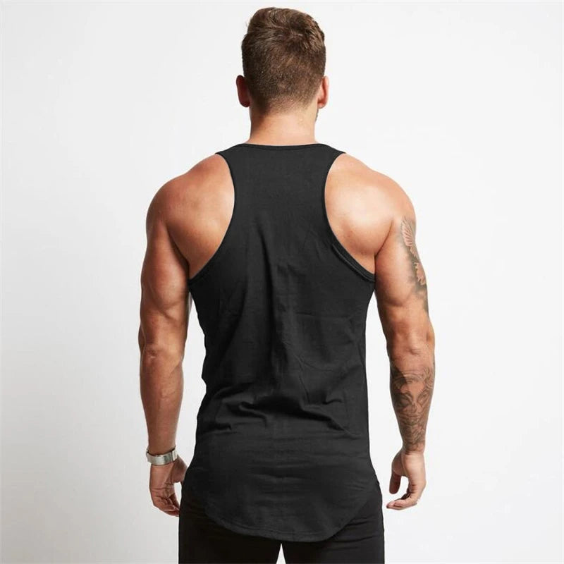 Men's Cotton Sleeveless Workout Tank Top - Gym & Running Vest