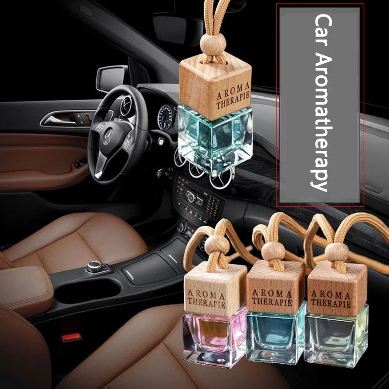 Car Mirror Pendant Air Freshener - Long-Lasting Fragrance Decoration to Eliminate Smoke Odor