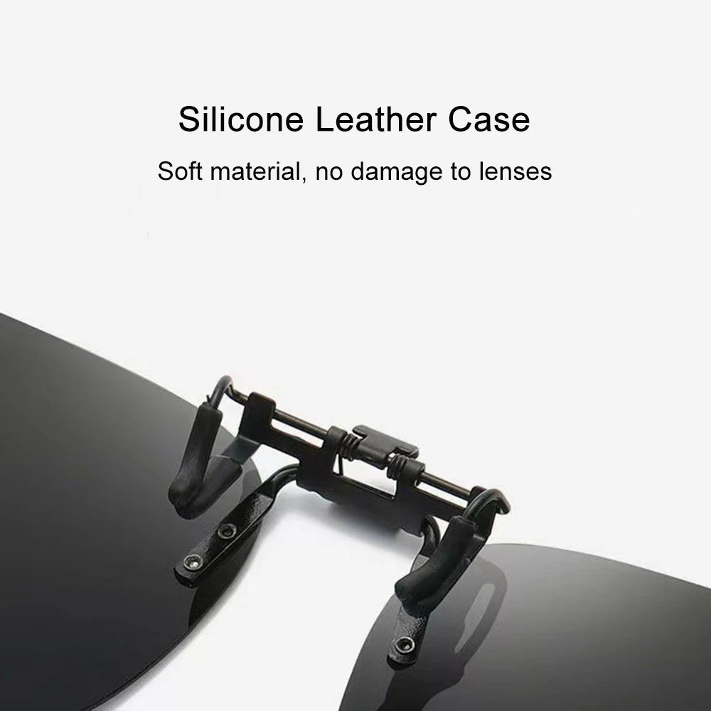 ☀️ 51% OFF! Polarized Clip-On Sunglasses - Flip-Up UV400 for Prescription Glasses