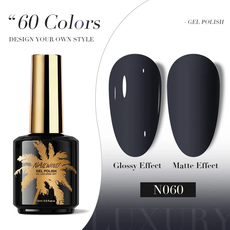 ROSALIND Gel Nail Polish 8ml - Semi-Permanent UV Gel, Solid Color, Salon Quality