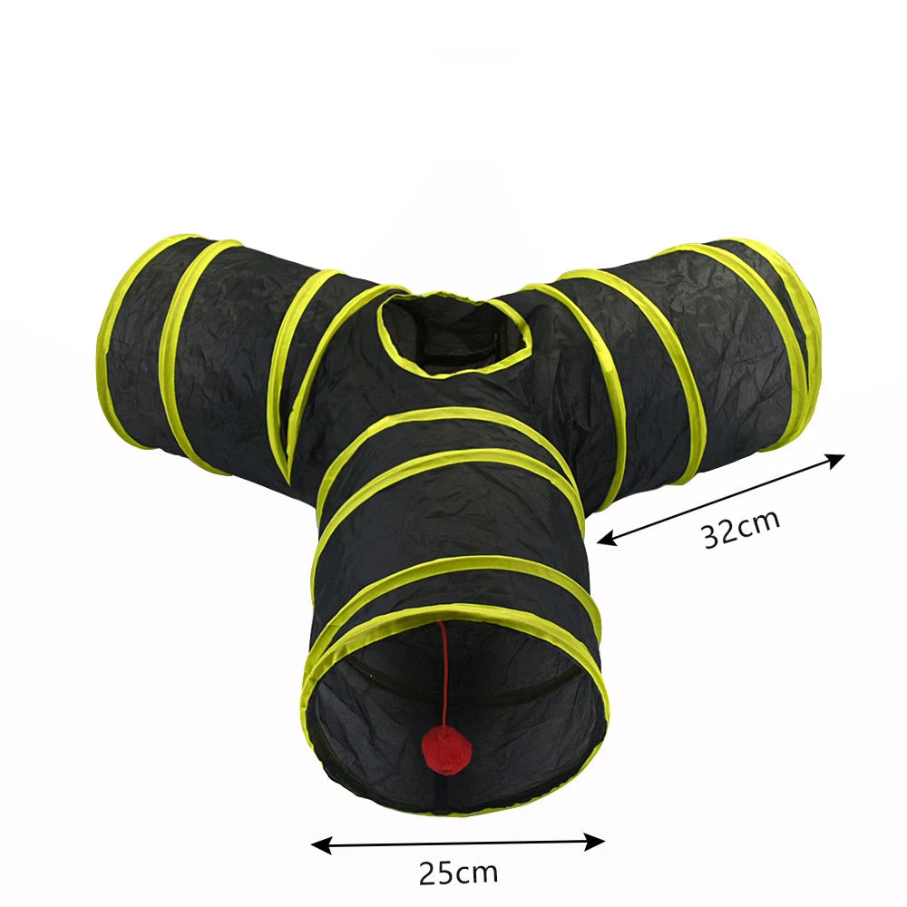 Cat Tunnel Play Toy – Collapsible Pet Tube for Indoor & Outdoor Exercise