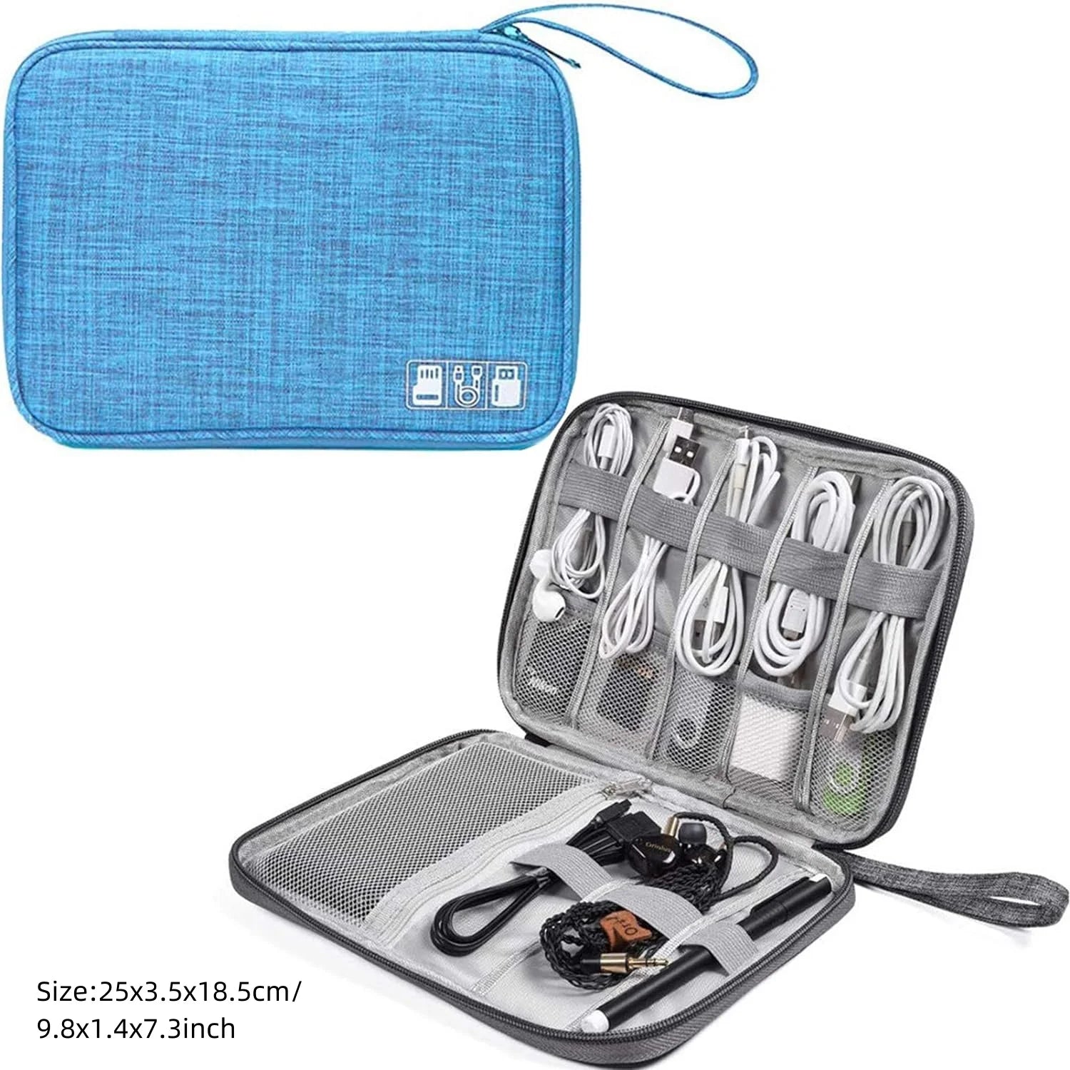 Waterproof Cable Storage Bag – Digital Electronics Organizer