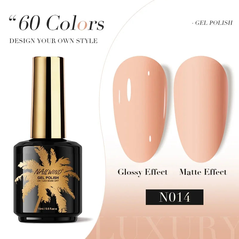 ROSALIND Gel Nail Polish 8ml - Semi-Permanent UV Gel, Solid Color, Salon Quality