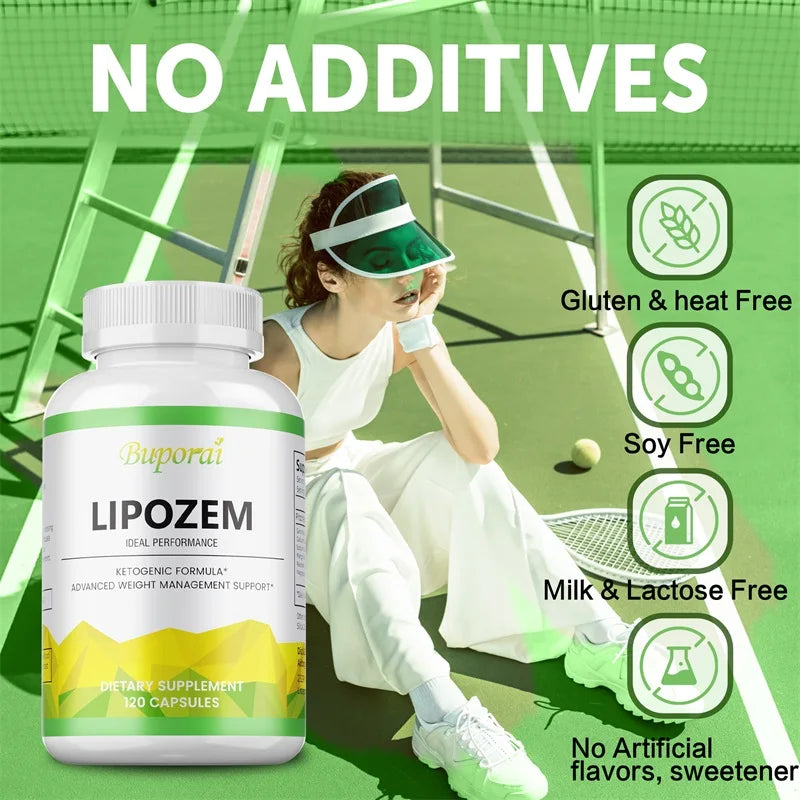 Lipozem Weight Loss Capsules - Raspberry Ketone & Magnesium for Metabolism & Energy