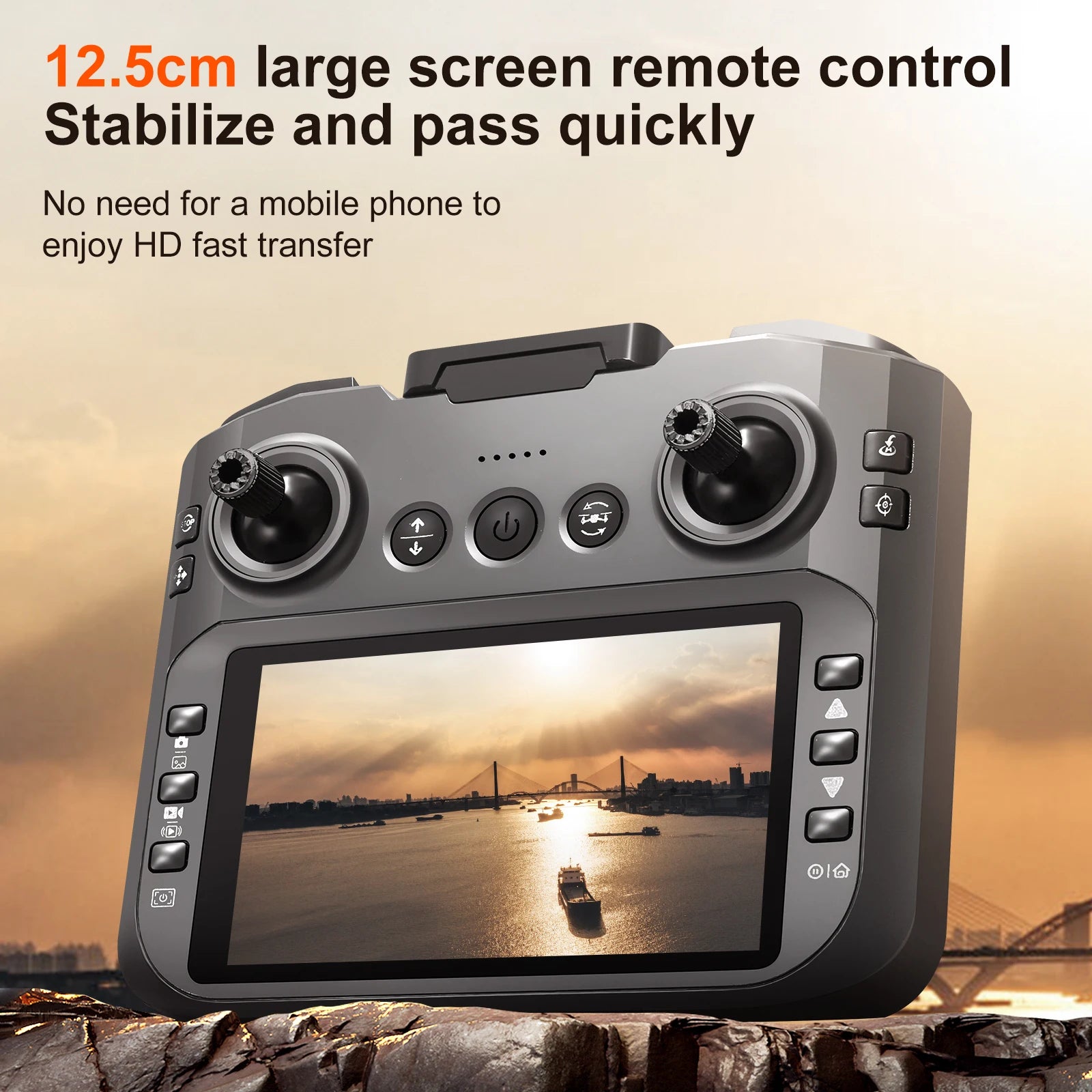 S156 Drone with 4K Camera & Optical Flow - 180° Adjustable Lens, Brushless Motors (180g)