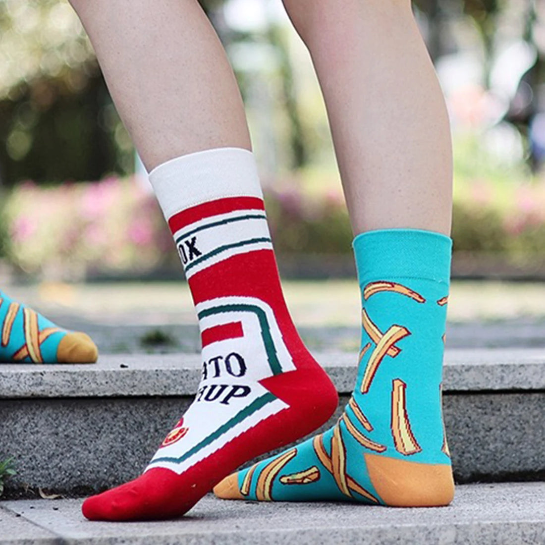 Funny Food Print Socks Unisex Casual Socks
