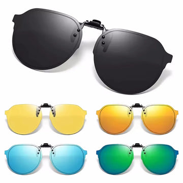 🌈 55% OFF! Color-Changing Polarized Clip-On Sunglasses - Flip-Up UV400 (Unisex)