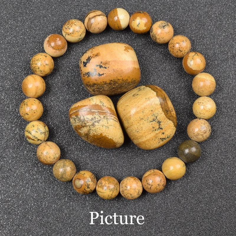 Golden Obsidian Beads Bracelet – Natural Energy Stone Jewelry for Protection & Strength
