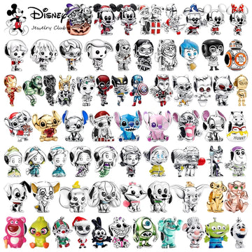 Disney Charm Beads Bracelet – Mickey & Stitch Style