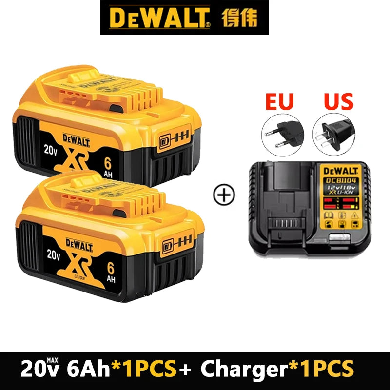 🔋 FLASH SALE! 100% Original DeWalt 20V 6.0Ah Battery 4-Pack - High Performance Lithium-Ion Power