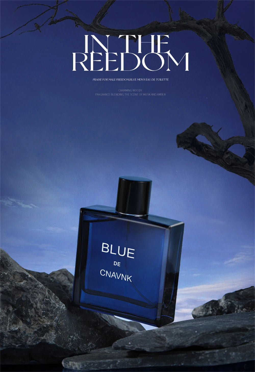 Fresh Floral Men's Cologne - Pheromone Eau de Parfum with Long-Lasting Natural Scent (100ml)